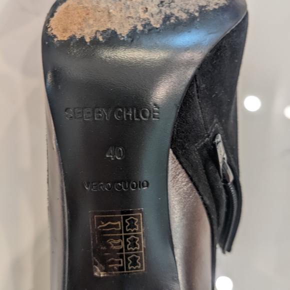 See by Chloe black and silver booties size 40 - Picture 3 of 6